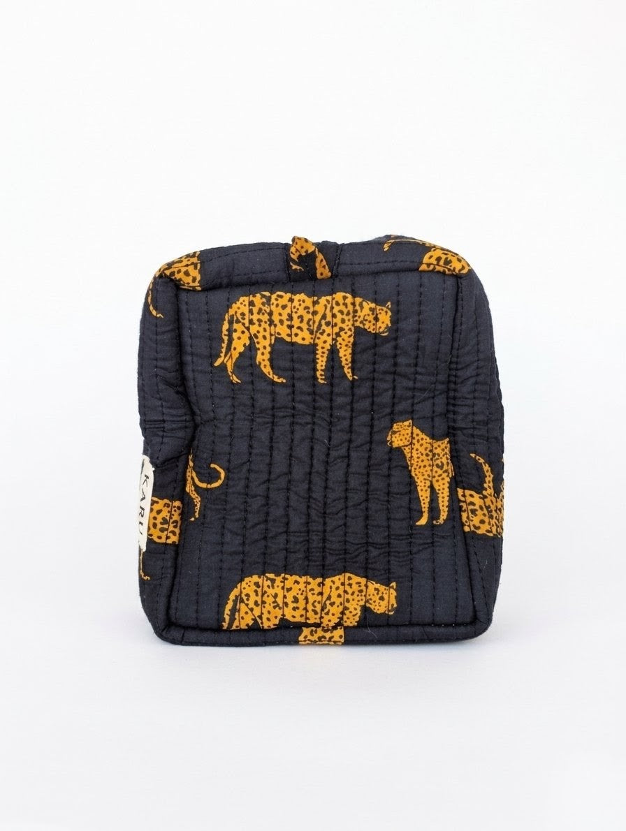 Navy Cheetah | Washbag