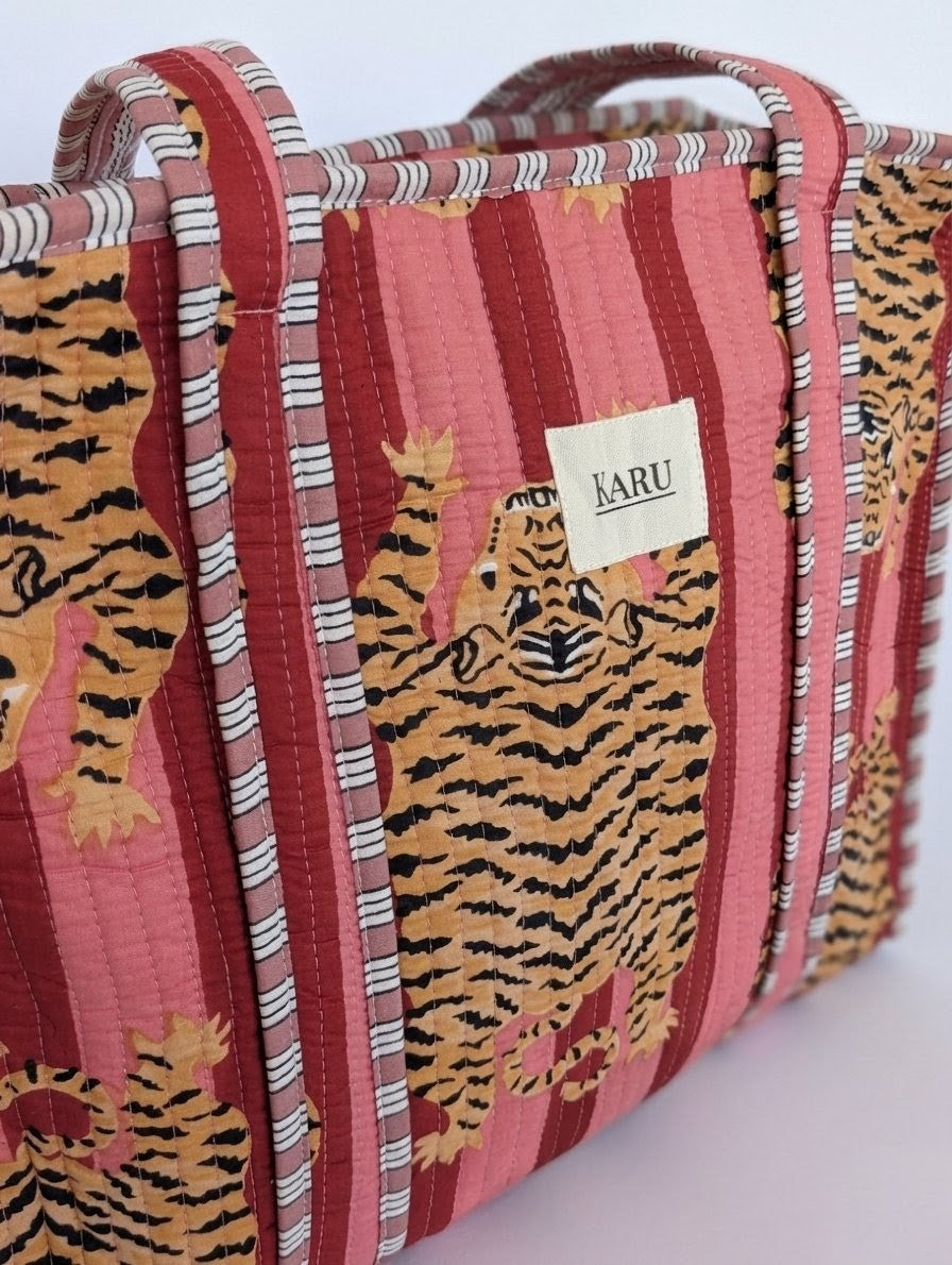 Fat Tiger | Midi Quilted Tote