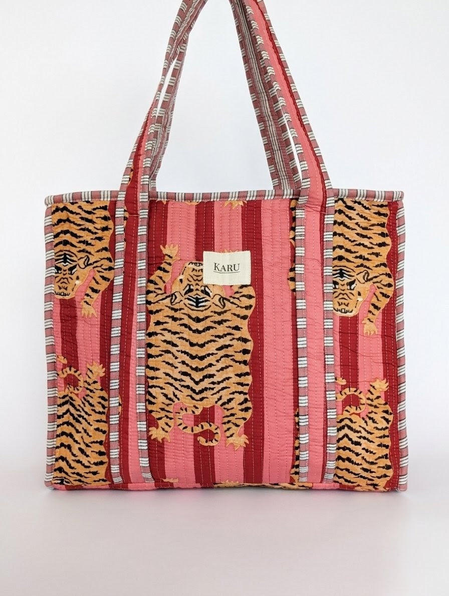Fat Tiger | Midi Quilted Tote