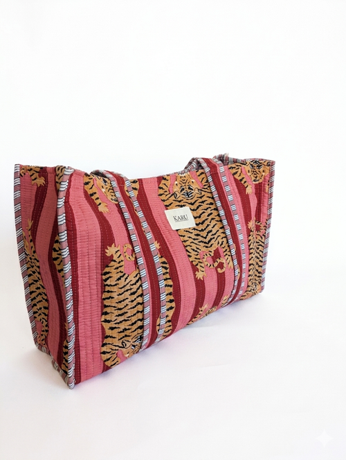 Fat Tiger | Large Quilted Tote